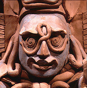 close up od clay statue