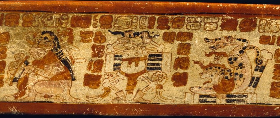 polychrome-Maya-vase-rollouts-PSS-hieroglyphs-Museo-Museum-Popol-Vuh-Universidad-Francisco-Marroquin-iconography-epigraphy-similarTo-DresdenCodex-Maya-World