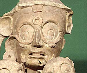 Jaguar God of the Underworld, the Night Sun, one of the major characters of the Maya pantheon.