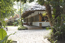 Hotel Jungle Lodge Garden 1 Peten Guatemala Maya Archaeology