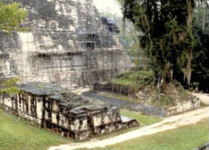 Ballcourt, ballgame, ulama, Tikal Guatemala Lecture programs on Mayan architecture, pyramids, temples, palaces, Guatemala, Mexico, Belize, Honduras Maya Archaeology