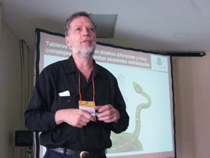 Nicholas at the Congreso Centroamericano de Arqueologia en el Salvador