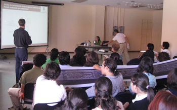 Nicholas at the Congreso centroamericano de Arqueologia El Salvador