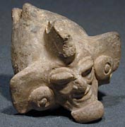 Museum old god face Maya-archaeology