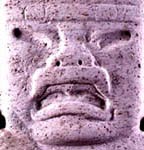 typical olmec face 