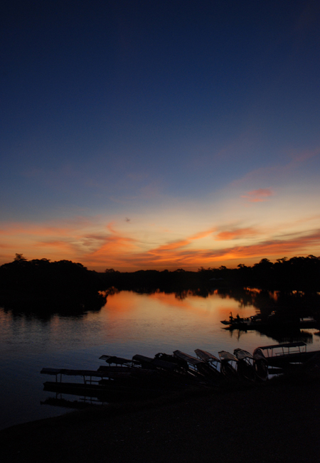 Sayaxche sunrise rio petex batun next to Guayacan hotel Guatemala 2011