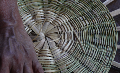 hand made baskets venas varas market San Rafael Chilasco Guatemala Central America