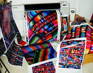 Print full color textiles Museo Ixchel Guatemala Maya-archaeology