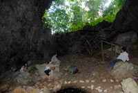 Interior view of the caves