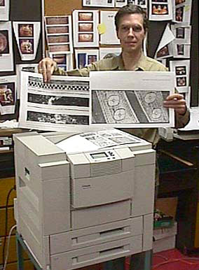 Dr. Hellmuth with printer