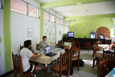 Restaurant at the Hotel Jaguar Inn Santa Elena