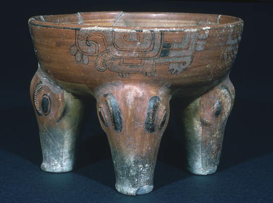 peccary-tetrapod-basal-flange-bowl-Tzakol-Mayan-iconography-cosmology